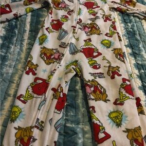 Kids Grinch Holiday Character Footie Pajama